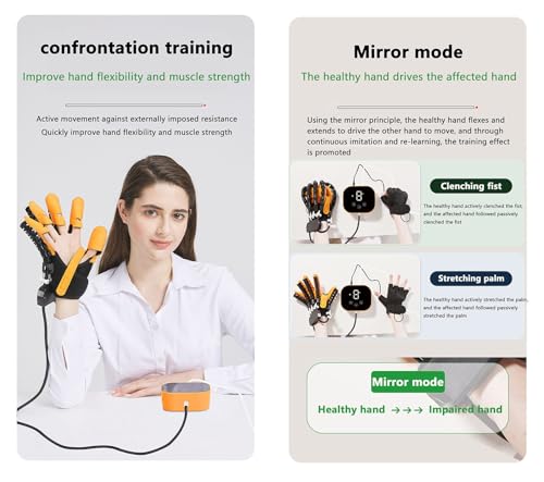 Gants robots de rééducation de la main avec force réglable pour les doigts - 6