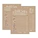 25 Rustic Emoji Pictionary Bridal Shower Games Ideas, Wedding Shower, Bachelorette or Engagement Party For Men and Women Couples, Cute Funny Kit Bundle Set, Coed Adult Game Cards For Bride to be Party