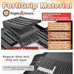 TripleAliners Camion Mat Compatible avec 2024-2026 Chevrolet Silverado EV WT Accessoires, Tapis de sol lourd de service sur mesure TPE Linge de ramassage