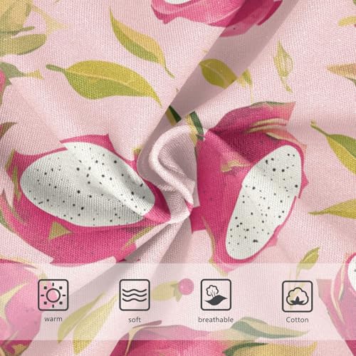 Wusikd Dragon Fruits Pink Girls' Underwear Cotton Girls Briefs Soft Toddler Underwear 2T3