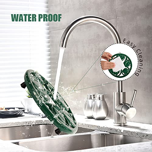 Cast-Iron-Trivet-for-Hot-Dishes-Pumpkin-Pattern-Decorative-Trivet-for-Hot-Pots-Pans-Round-Metal-Heat-Resistant-Pad-Mat-for-Protective-Countertop-Green Cast Iron Trivet for Hot Dishes Pumpkin Pattern Decorative Trivet for Hot Pots Pans Round Metal Heat Resistant Pad Mat for Protective Countertop Green