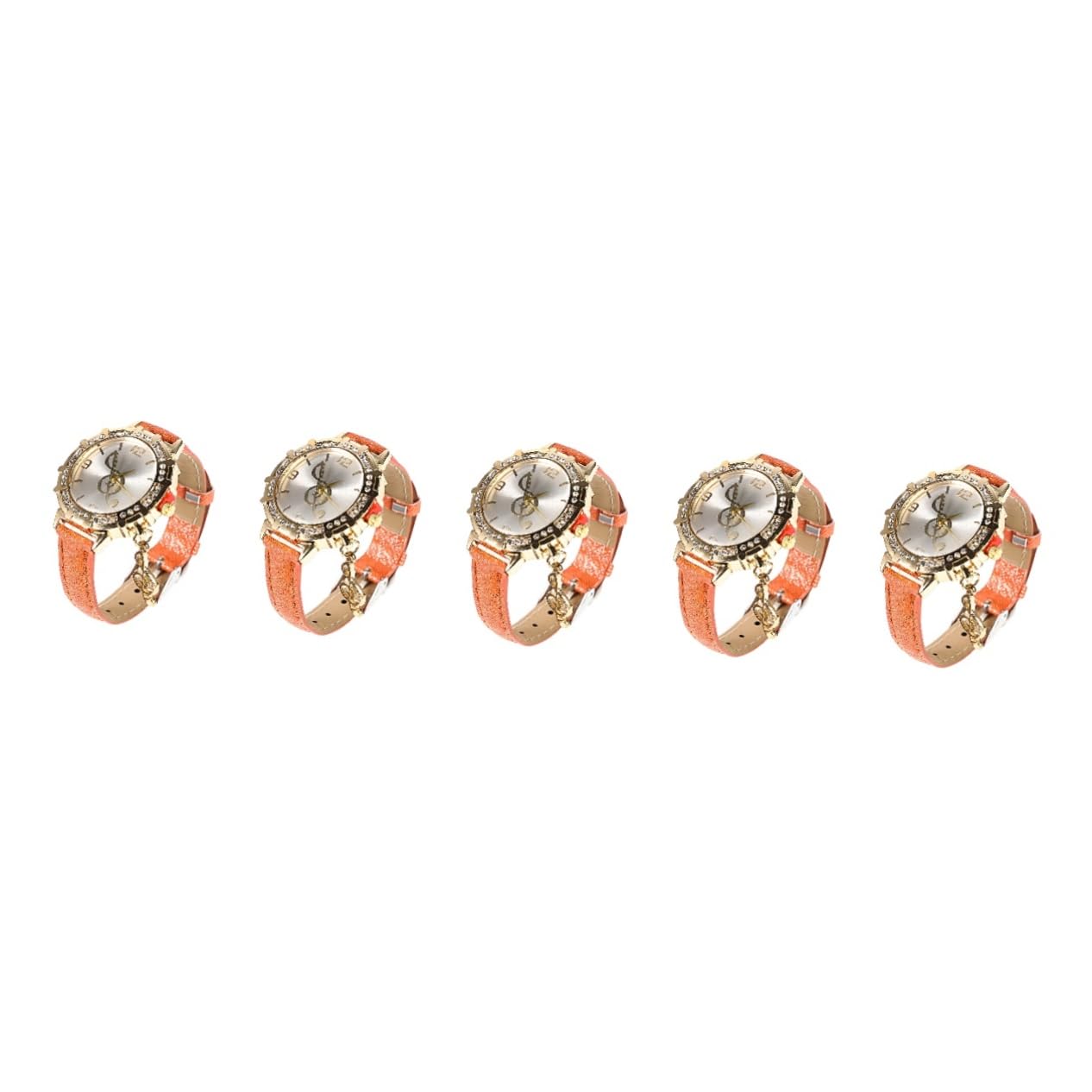 ifundom 3 Piezas Cinturón Reloj De Diamantes Relojes De Mujer Reloj De Pulsera De Mujer Reloj De Pulsera De Metal Relojes De Banda De Cuero Tipo De Movimiento Cuarzo Chica Ropa De