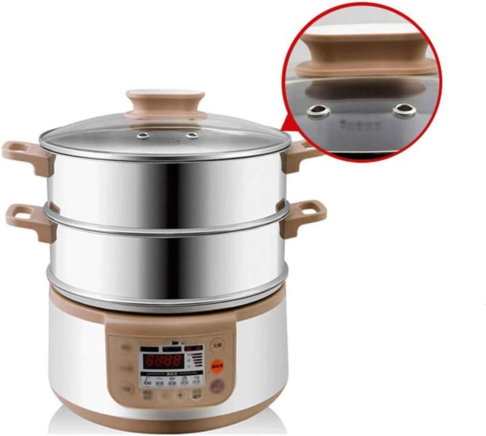 Steamer Easy Electric Egg Poacher, Omelet & Soft, Medium, HardBoiled Measuring Cup Included, 3 Layers Stainless(