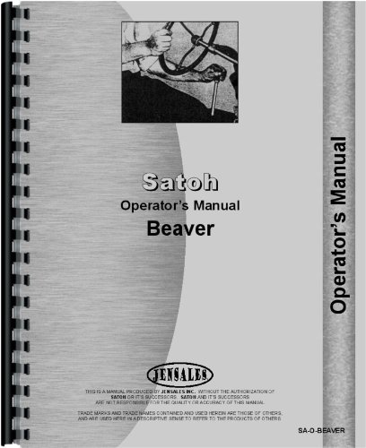 Operators Manual Satoh S370 Diesel Tractor      Plastic Comb – January 1, 2014