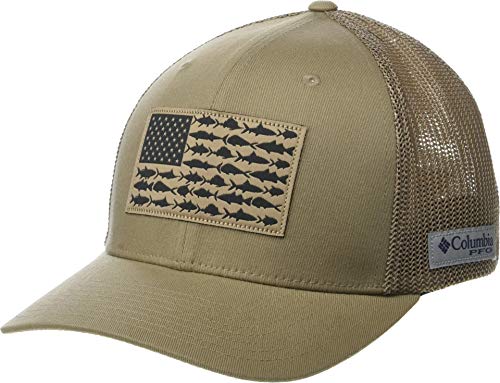 Image of Columbia Unisex PFG Fish Flag Mesh Ball Cap