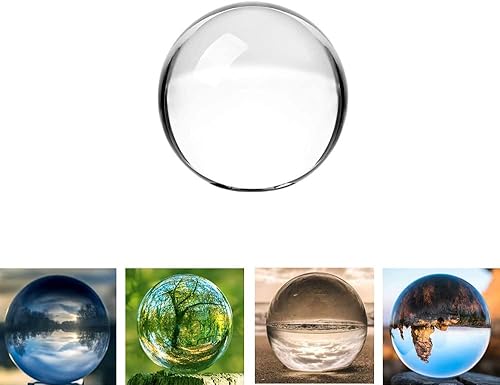 Miniatura 2 de Bola de cristal K9, bola de cristal transparente, esfera mágica para decoración, fotografía de lentes, meditación, adivinación de mirada, adorno de