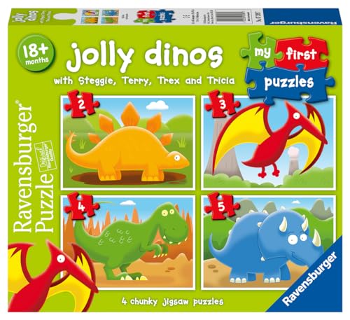 Ravensburger Children Puzzles Jolly Dinos - Ages 18 months+