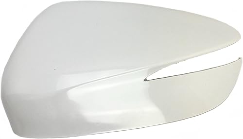 Spieg Tapa de repuesto para espejo lateral del conductor para Mazda CX-5 2015-2016, CX-3 2016-2019 PTM blanco sin pintar (LH)