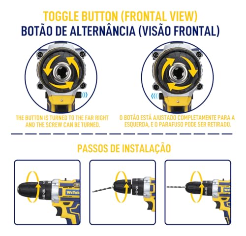 Furadeira/parafusadeira Impacto 48v Sem Fio 2 Bateria Maleta