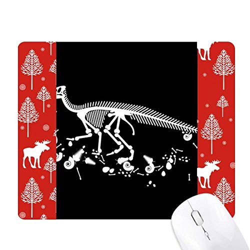 Os fossile de dinosaure noir mat souris noël woods forêt haut de gamme