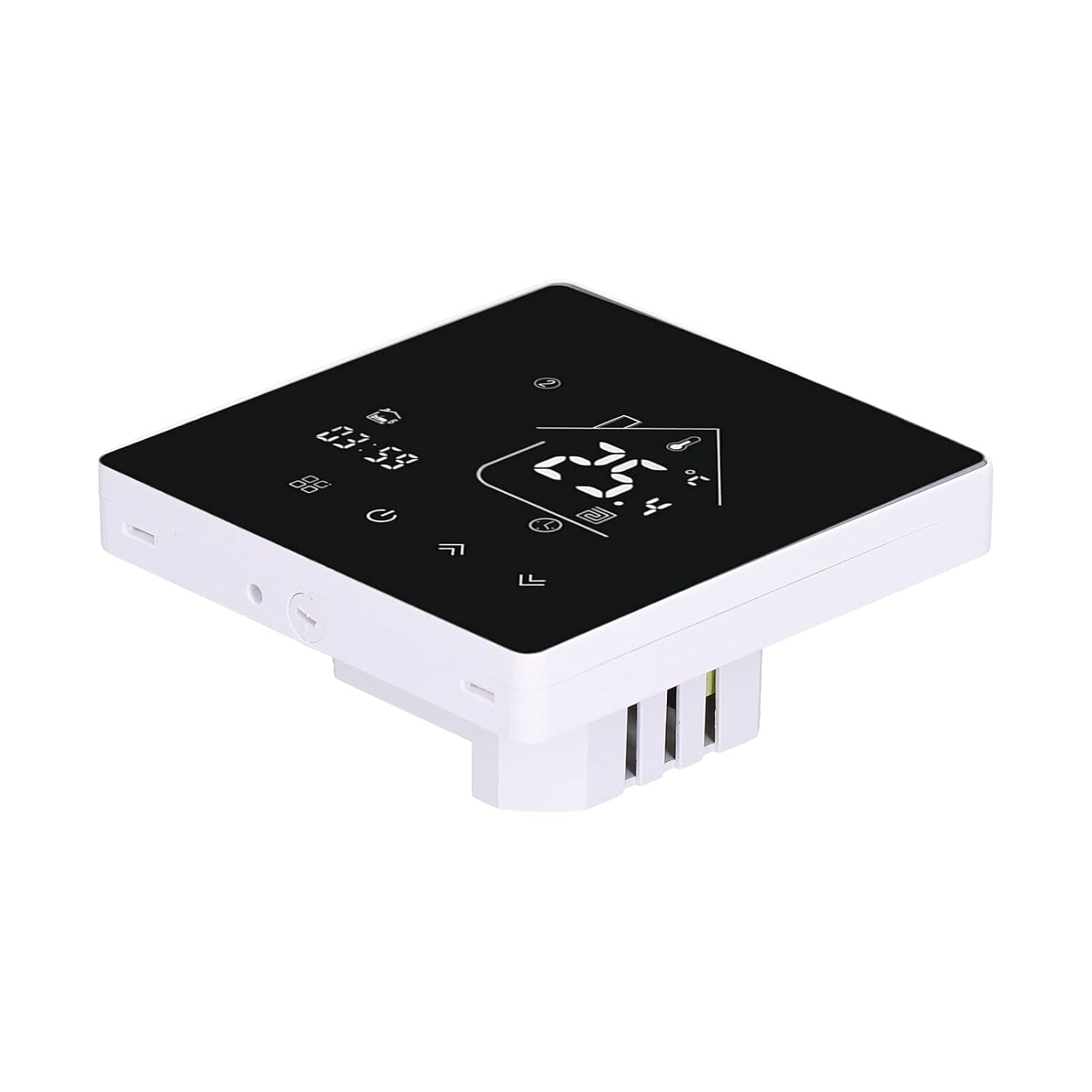 Home Thermostat, APP Voice Remote Control Voice Control Touch Screen Smart Thermostat Stable Performance Multi Function Digital Thermostat for Office for Home