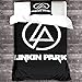 Produktbild GENBAK Linkin Park Bettwäsche-Set 3 Mit 1 Mikrofaser Bettbezug Und Kissenbezug - Bettbezug Mit Reißverschluss Schließung - 3D Musik Bedrucktes Bettwäsche Set einzeln135x200cm