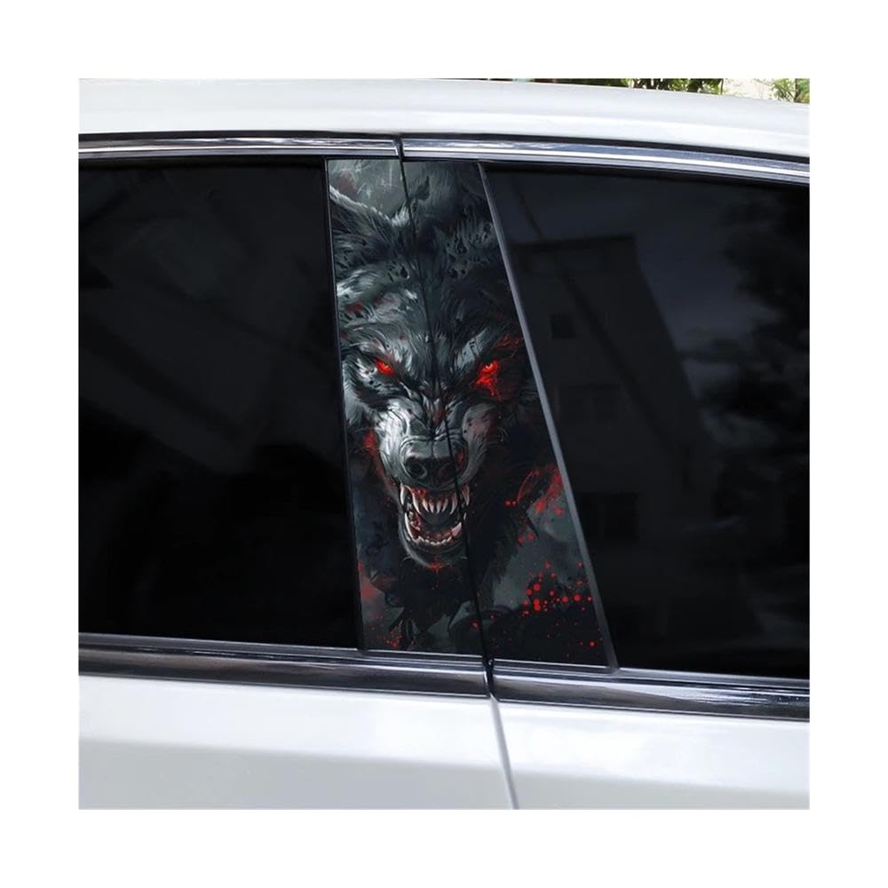 Bertdcx C Animal Lion Ar Sticker Ar B Pillar Waterproof Decal Diy Animal Auto Parts(C)