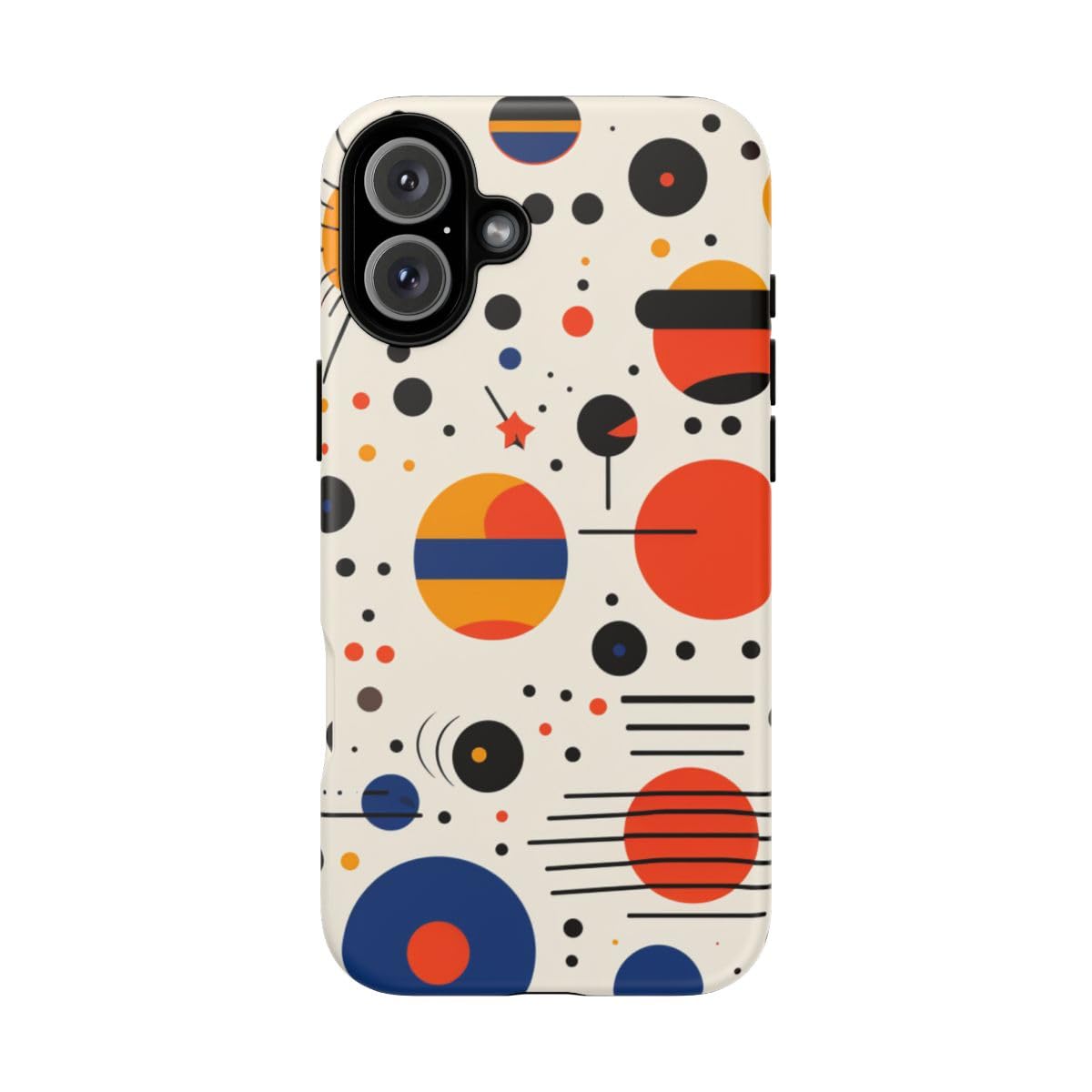 Coque rigide mate iPhone 16 Plus anti-traces au motif céleste abstrait - 5