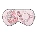 Produktbild ULTNICE Seide Schlaf Augenmaske Augenbinde Eyeshade für Frauen schlafen Nap Meditation (rosa Rose)