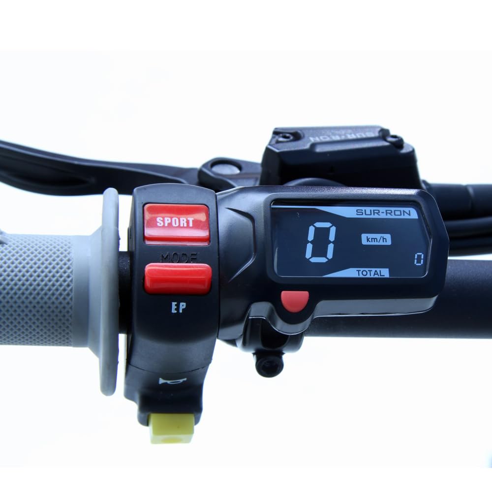 BIUGERCN Motorbike Speedometer Waterproof for Surron, Timer Tachometer LCD Display Digital Hour for Surron Sur Ron Light Bee X/S Electric Dirt Bike