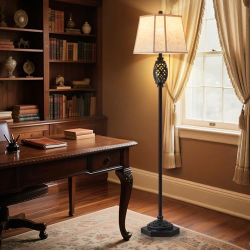 Image of Luvkczc Vintage Floor Lamp with Cutout Design & Glowing Light