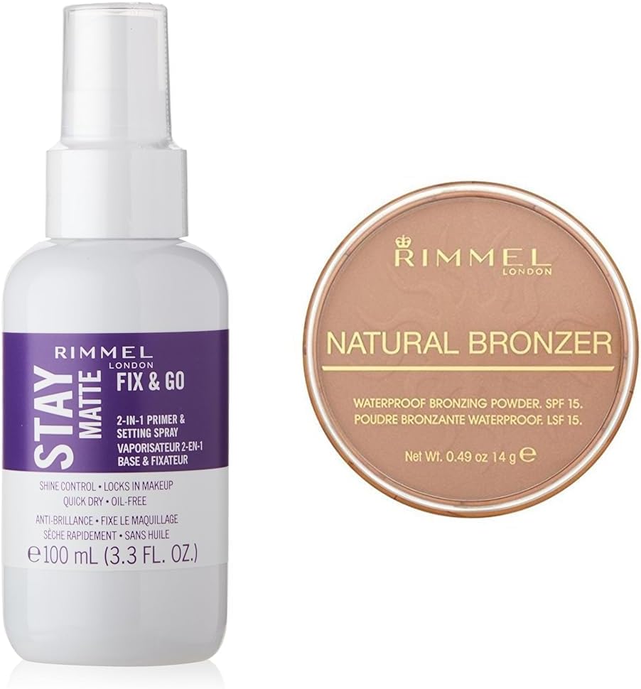 London Stay Matte Fix & Go 001 Primer & Setting Spray and 022 Sun Bronze Bronzer