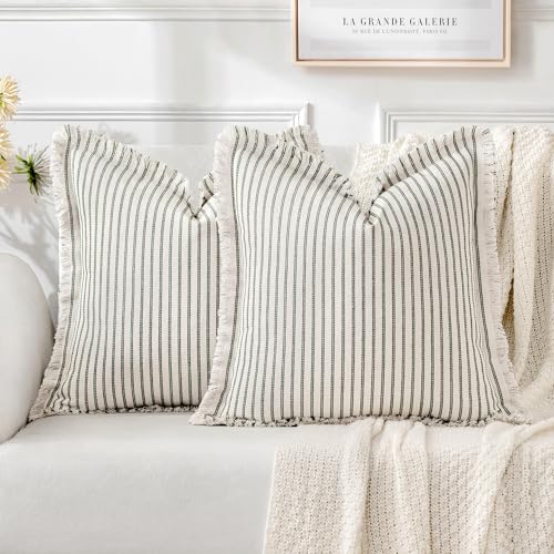 MIULEE Pack of 2 Olive Green Christmas Pillow...