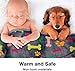 Allisandro Luxurious Dog Blanket, 350 GSM Super Fuzzy Microplush Fleece Pet Blankets for Small Medium Large Dogs and Cats, Vivid Paw and Bone, 32 x 24 Inches