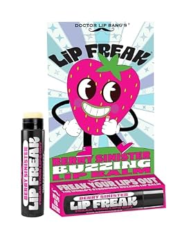 Doctor Lip Bang's BUZZING Lip Balm | Lip Freak| 100% All Natural | Cruelty Free | Berry Sinister