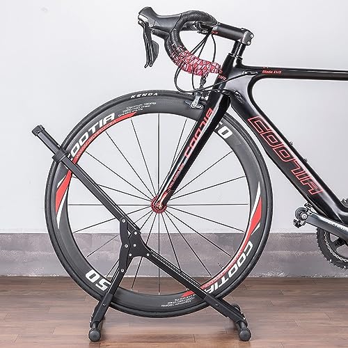 CHEPARK Bike Floor Stand Rack- Indoor Bike Stand for Garage/Home - Bike Storage Bicycle Parking Rack Fit 20&rdquo;-29&rdquo; Mountain Road Bikes (2 Bike Rack)