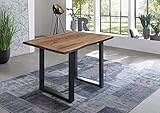 Hochwertiger Bartisch – Bereichern Sie Ihren Essbereich mit diesem schlichten, aber eindrucksvollen Bartisch im Industrial-Look. Speisen Sie in angenehmer Höhe und bei gemütlicher Bar-Atmosphäre an unserem 120 x 80 cm großen Küchentresen.
