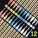 AOSUCO Metallic Stifte - 12 Farben Dual Tip Metallic Marker Stifte Set für Fotoalbum zum Selbstgestalten, Gästebuch Geburtstag, Gästebuch Hochzeit, Scrapbook, Schwarzes Papier, Steine, Holz Bemalen Fotoalbum Zum günstig Kaufen-AOSUCO Metallic Stifte - 12 Farben Dual Tip Metallic Marker Stifte Set für Fotoalbum zum Selbstgestalten, Gästebuch Geburtstag, Gästebuch Hochzeit, Scrapbook, Schwarzes Papier, Steine, Holz Bemalen