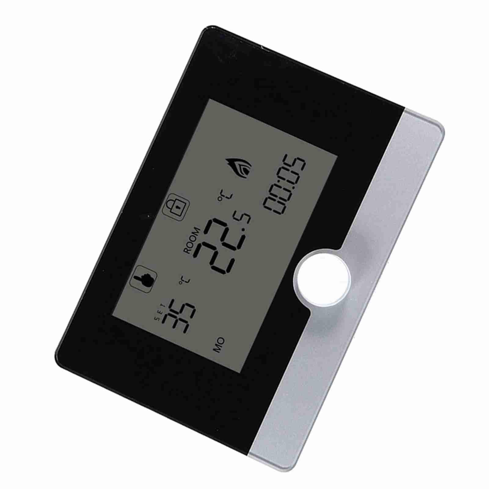 Tbest Termostato Caldaia Hermann Saunier Duval, Termostato Programable Controlador de Temperatura para de Calefacción de Caldera Suspendido en la Pared Negro (Black)