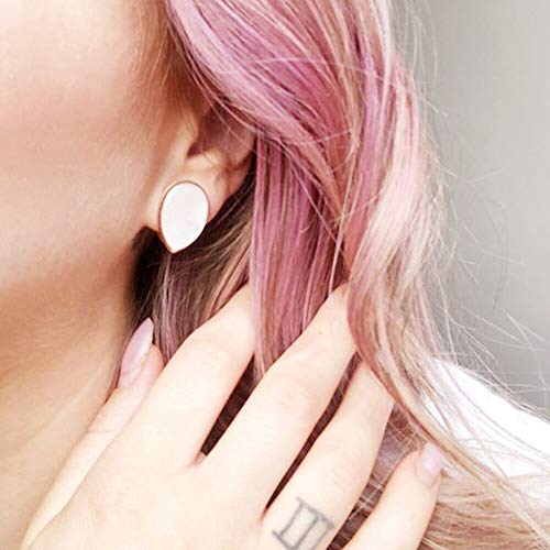 Casvort 2 PCS 12mm (1/2'') Hypoallergenic 316 Stainless Steel Rose Gold Elegant Wedding Ear Plugs Tunnels Helix Piercing Jewelry Shell Conch Ear Gauges Stretchers by Casvort - Image 3