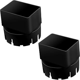Kahdsvby - Extensiones de manguera de canalón de techo (2 piezas, extensión universal de manguera), color negro