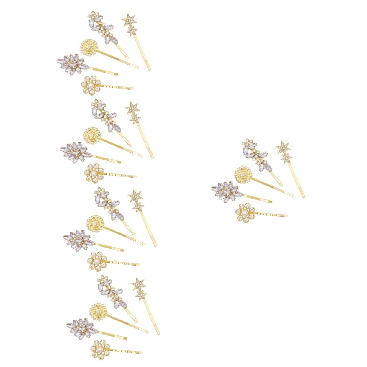 FRCOLOR 25 Pz Fermaglio Per Con Perle Laterali Fermagli Per Da Sposa Per Le Spose Molletta Per Forcina Decorativi Fermagli Per Acconciature Lega