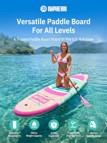 Image of Niphean 10' Inflatable Paddle Board, Ultra-Light SUP for Beginners