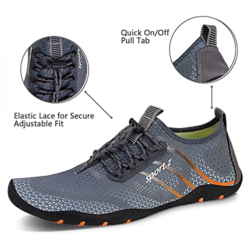 Image of WateLves Water Shoes Mens Womens Barefoot Beach Swim Shoes Quick-Dry Aqua Socks Pool Shoes for Surf Yoga Water Aerobics