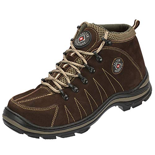 Bota Coturno Adventure Masculina Couro Selten Marrom 37, Marrom
