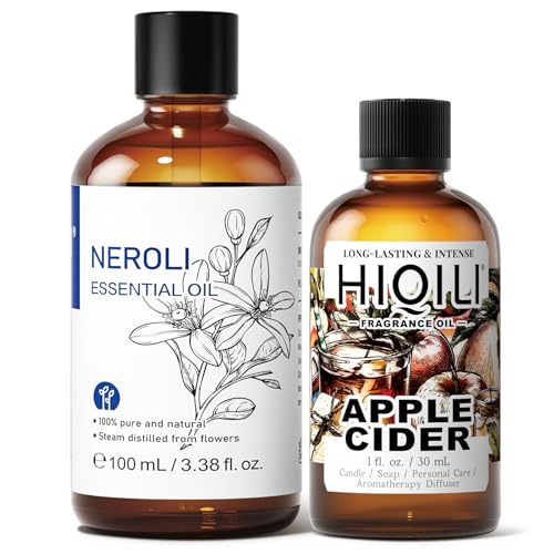 Aceite Esencial Neroli 100ML y Aceite de Fragancia Manzana 30ML