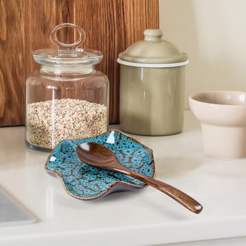 Image of Spoon Rest for Stove Top, 5.3 Inch Ceramic Spoon Holder for Kitchen Counter