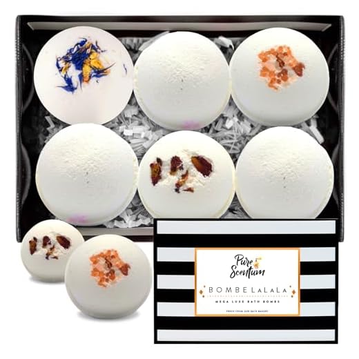 Bath Bombs Gift Set - Luxury Organic Bath Bombs for Her - Vegan Beauty Gift Set - US Made