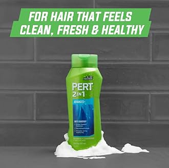 PERT 2 IN 1 Shampoo and Conditioner, Anti-Dandruff, 13.5 Fl. Oz (Pack of 6)