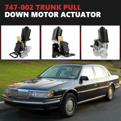 Image of 747-002 Trunk Pull Down Motor Actuator Compatible with Lincoln Continental Town Car 4.6L V8 1994-2002 Trunk Lid Tailgate Pull Down 0019495220619 Trunk Latch