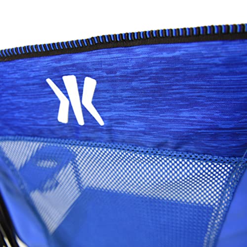Kijaro Enjoy Versatile Folding Sports, Outdoor Chair & Lawn Chair, Dual Lock Feature, Maldives Blue - Heathered Print #TOP7