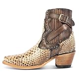 FOWT Women Pointed Toe Chelsea Boots Stacked Block Low...