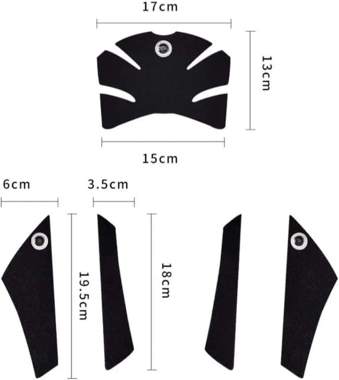 Motorcycle Tank Sticker Motorcycle Fuel Gas Oil Knee Sticker Tank Non-Slip Traction Side Pad Protective Decal for KAW&A&SAKI Z900RS 2017-2022.