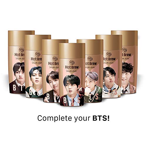PALDO BTS BangTan Boys Kpop Hot Brew Vanilla Latte Coffee Bottled Drinks Ready To Drink Beverage Bottle Collection Set, 7 x 9.13 Fl Oz (All Members / Special Edition) - Thumbnail 5