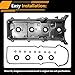 VS50592R Engine Valve Cover Gasket Set for 1998-2009 Lexus GS400/GS430/GX470/LS400/LS430/LX470/SC400/SC430, Toyota 4Runner/Land Cruiser/Sequoia 4.0L 4.3L 4.7L 1UZ-FE 2UZ-FE 3UZ-FE