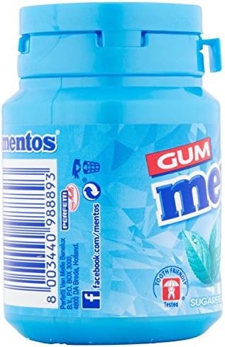 Mentos Peppermint Flavoured Gum, 42-Piece