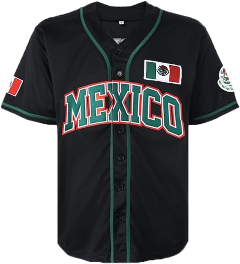 Men's Mexico Jersey #34#7 Stitched Baseball Uniform with Mexican Flag Sports Jerseys Shirts - Image 6