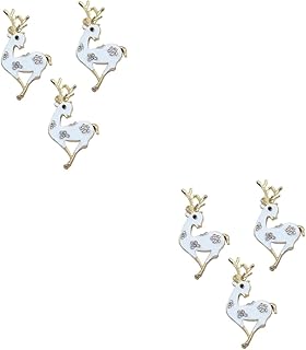 Generic 6 Peças De Cervo 3D Capa De Telefone Decoração Bling Telefone Adesivo De Diamante Brilhante Acessórios De Concha De Telefone Acessórios De Liga DIY Ornamento De Capa De Telefone