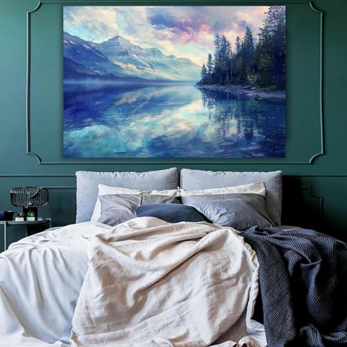 Impression sur toile de paysage 60x80cm pour illuminer un salon moderne