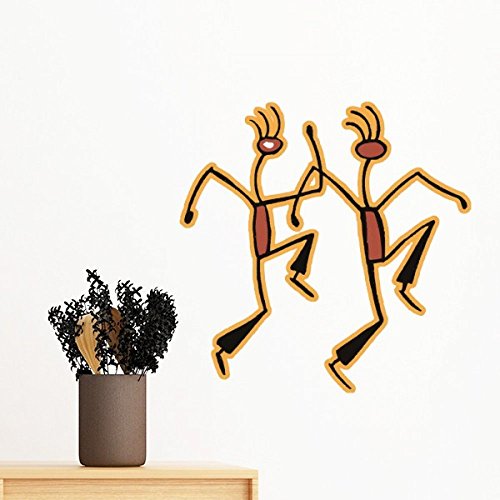 Sticker mural Égypte pour cacher un mur abîmé avec un motif rouge 70cm